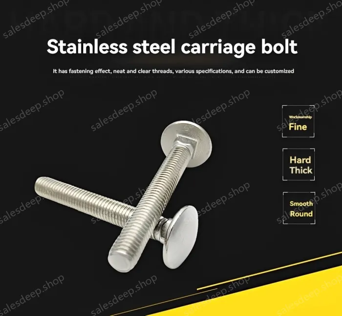 Big head carriage bolt M6*90