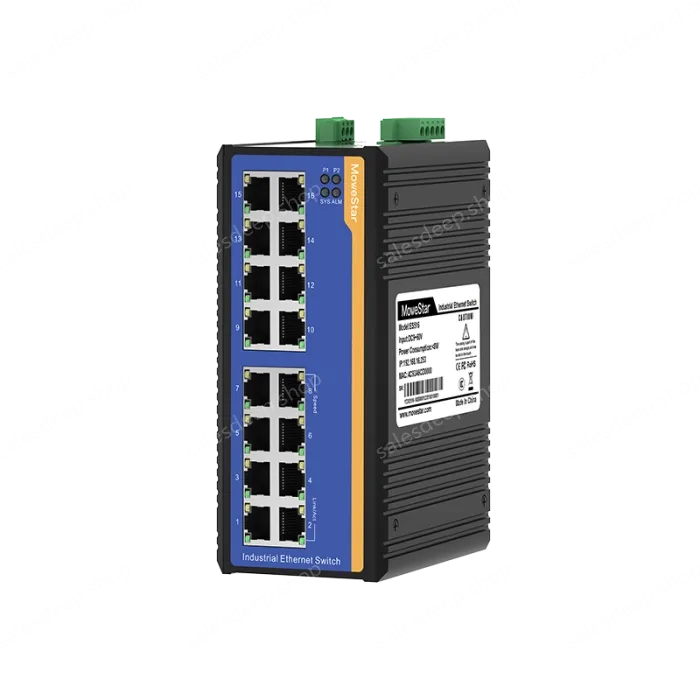 [100 Gigabit 16 Port] ring network management industrial switch