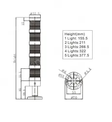 Combined warning lights NLT-50(4F)