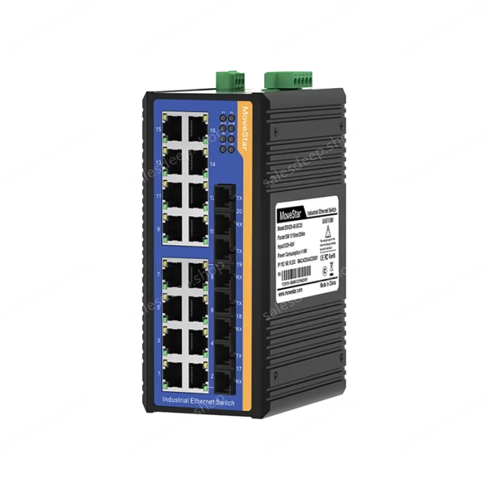 [100 Gigabit 4 Optical 16 Electrical] Ring Network Management Industrial Switch