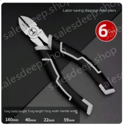6 inch labor-saving diagonal nose pliers 70% labor-saving