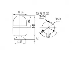 Small warning lightsLTE-1083 AC110V Red