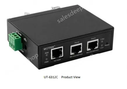 10/100M to 2 Ports RS-232/485/422 Serial Device Server